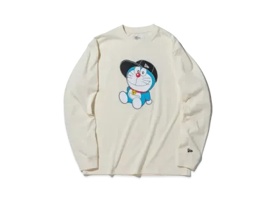 NEW ERA x Doraemon Cap Cotton Long Sleeve Tee Regular Fit "Off White"
