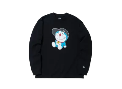 NEW ERA x Doraemon Cap Cotton Long Sleeve Tee Regular Fit "Black"