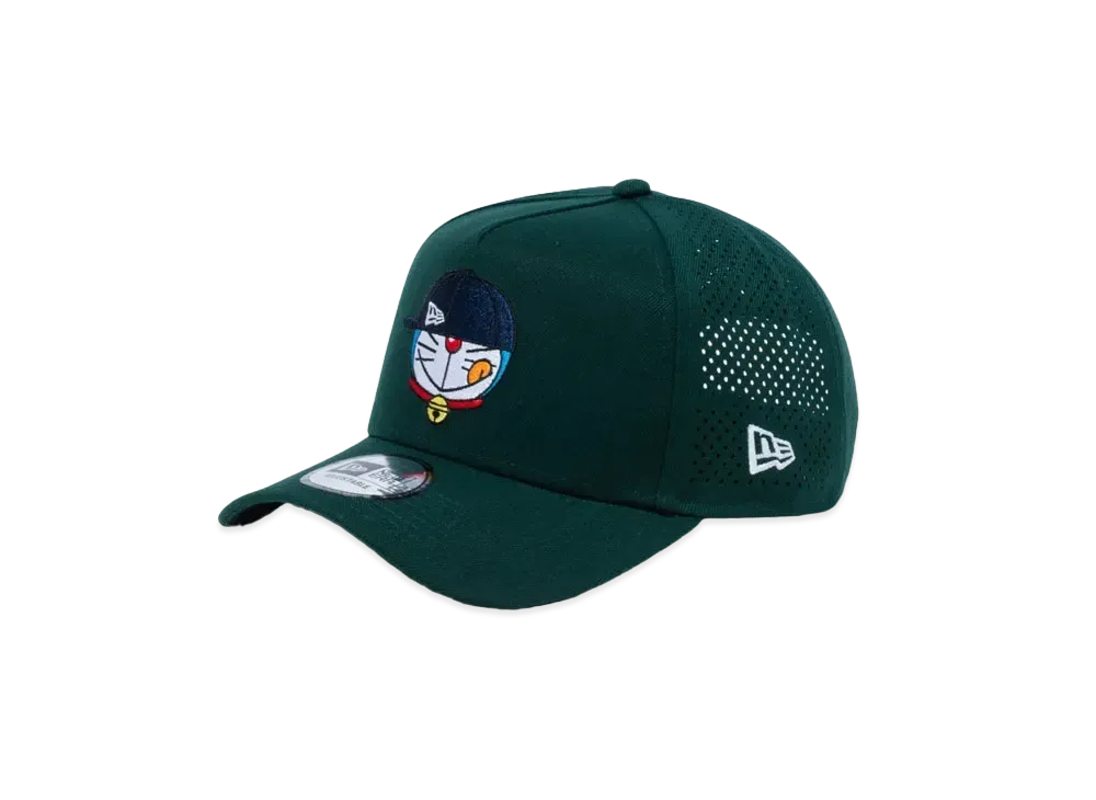 NEW ERA x Doraemon 9FORTY A-Frame Tracker Face Logo "Dark Green"