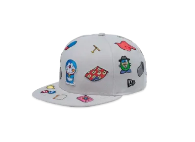 NEW ERA x Doraemon 9FIFTY All Over Logo "Stone"