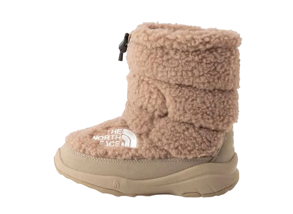The North Face KIDS Nuptse Bootie 7 Fleece "Kelp Tan"