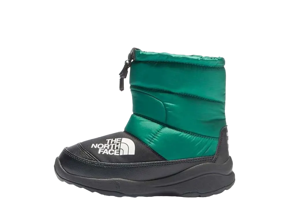 The North Face KIDS Nuptse Bootie 6 "Forest Fern/TNF Black"