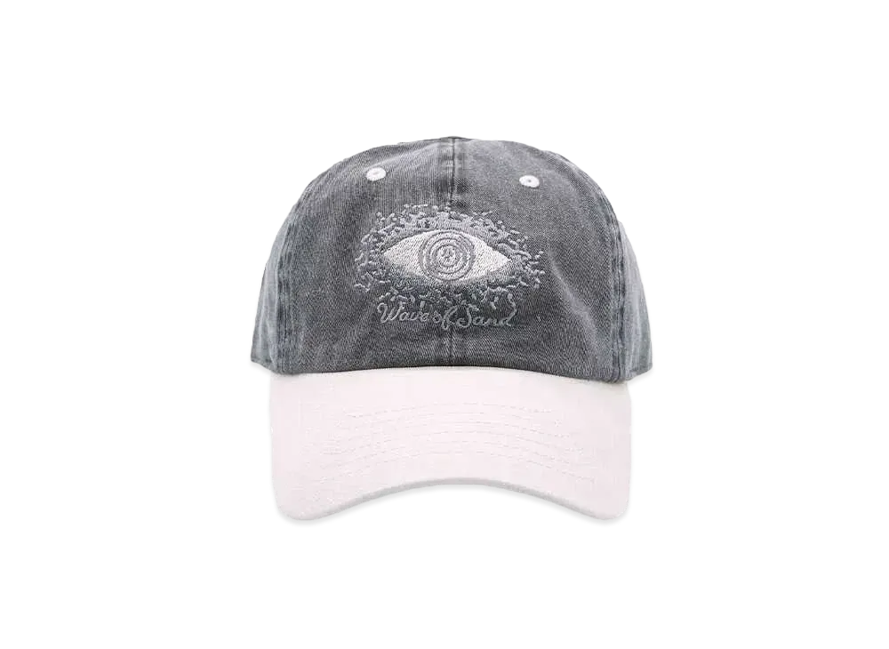 Wave of Sand CAP PIGMENT DYE TWILL TWO TONE "BLACK"