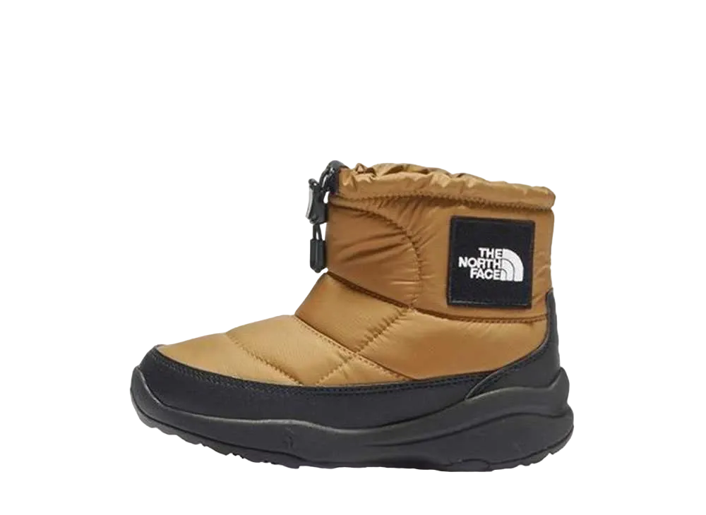 The North Face KIDS Nuptse Bootie Logo Short "Utility Brown/TNF Black"