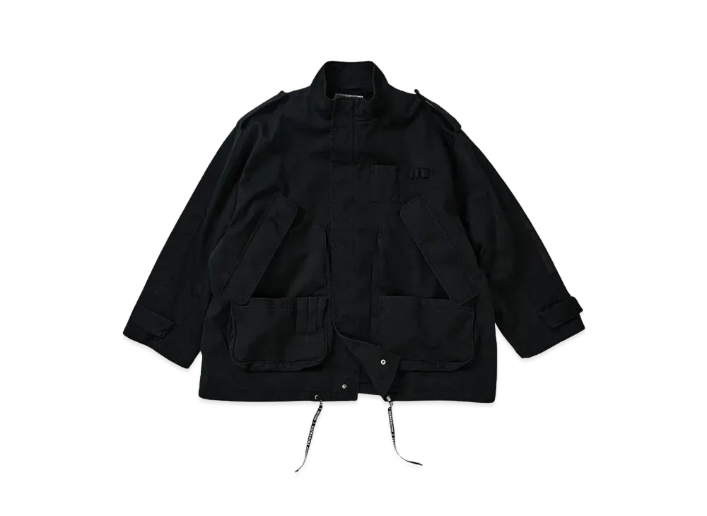 MASTERMIND x KATHARINE HAMNETT MULTI POCKET PARKA "BLACK"