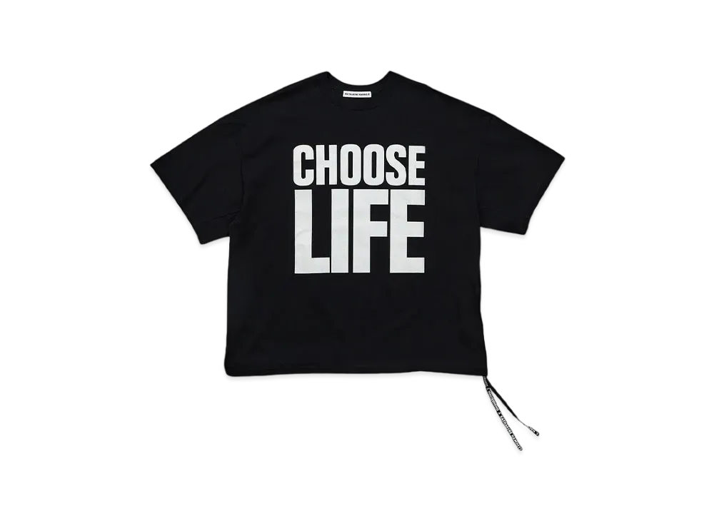 MASTERMIND x KATHARINE HAMNETT SLOGAN BIG TEE/CHOOSELIFE "BLACK"