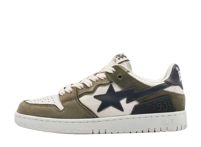 A BATHING APE®︎ BAPE SK8 STA #4 "Olive Drab"