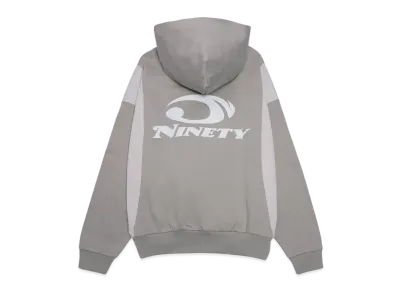 9090 Heisei Logo Switching Hoodie "Gray"