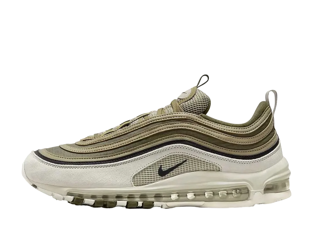 ナイキ エアマックス97 SE "ライトボーン/ミディアムオリーブ/ニュートラルオリーブ/ブラック"