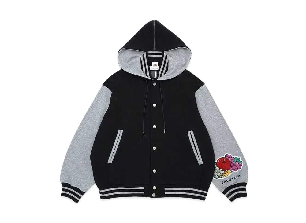 FRUIT OF THE LOOM x FACETASM STADIUM SWEAT JACKET "BLACK"
