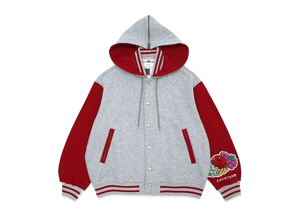 FRUIT OF THE LOOM x FACETASM STADIUM SWEAT JACKET "GRAY"