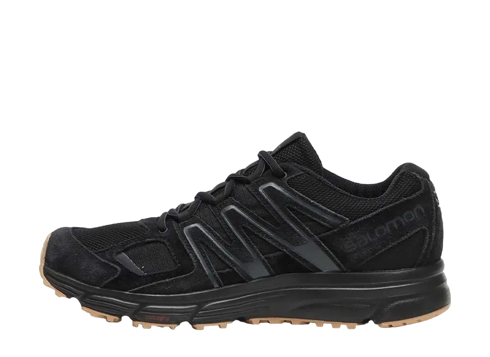 サロモン Xミッション4 スウェード "ブラック/エボニー/ガム3"