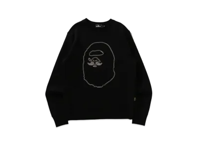 A BATHING APE Embroidery Crewneck Sweat "Black"