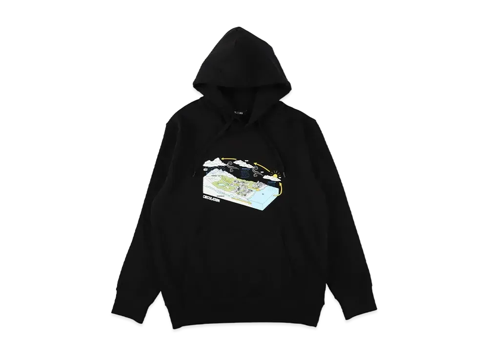 WIND AND SEA Circulation Organic Cotton Hoodie "Black"