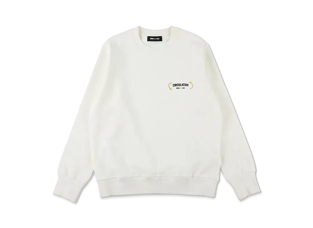 WIND AND SEA Circulation Organic Cotton Crew Neck "Off White"