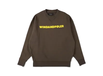 WIND AND SEA x POLER Crew Neck "Sea Brown"