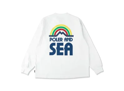 WIND AND SEA x POLER L/S Tee "White"
