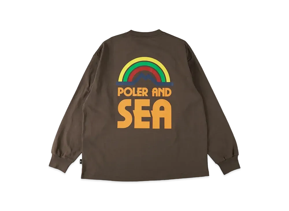 WIND AND SEA x POLER L/S Tee "Sea Brown"