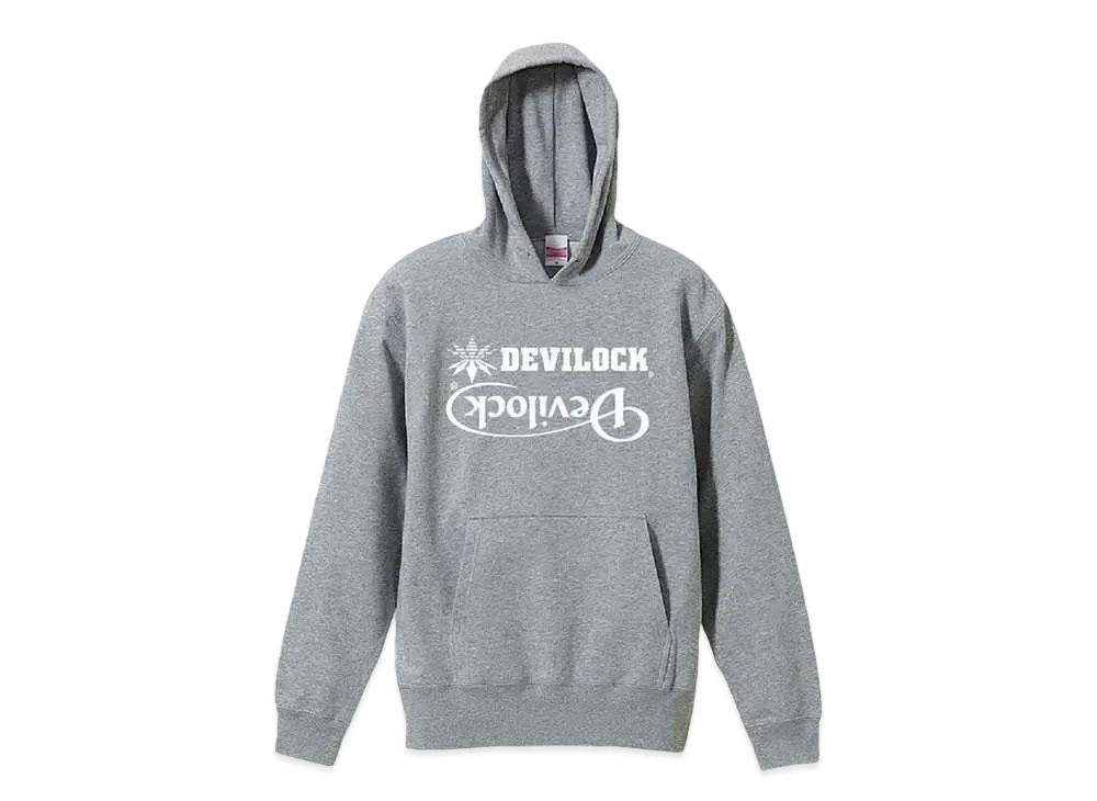 DEVILOCK BOTH LOGO HOODIE "GRAY"