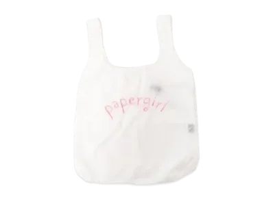 papergirl x BEAMS Packable Tote Bag "White"