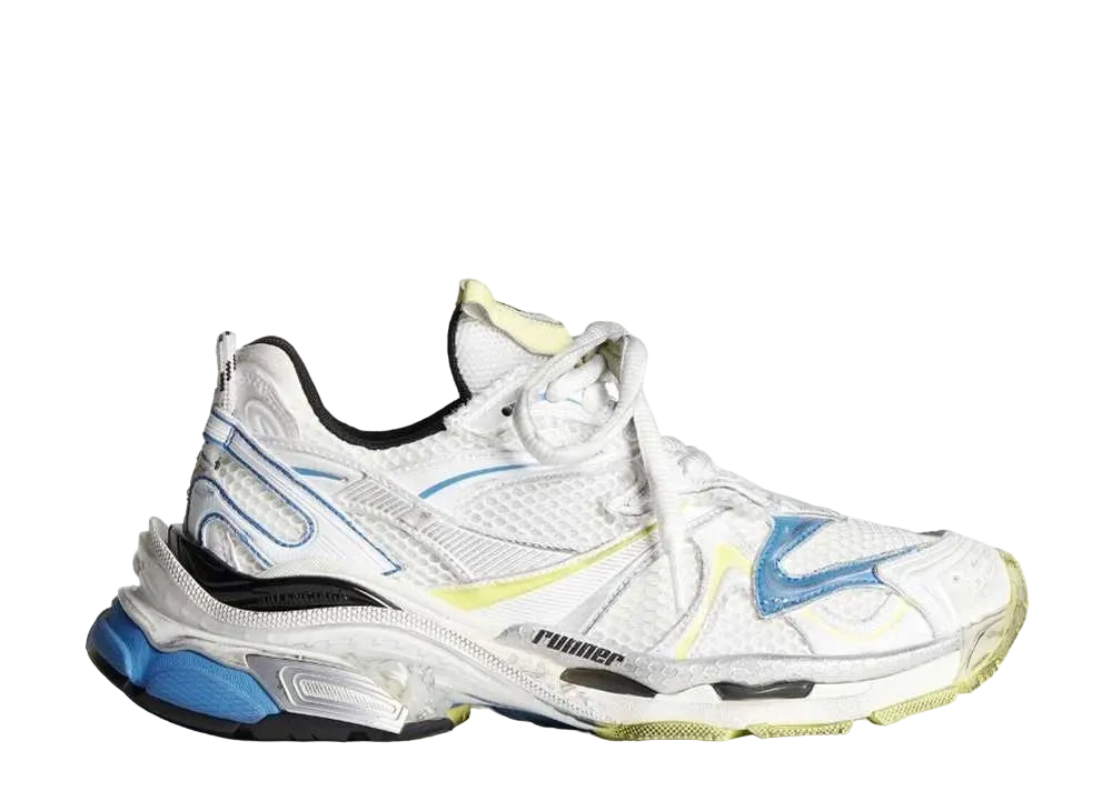 バレンシアガ ランナー 2.0 スニーカー "ホワイト/イエロー/ブルー"