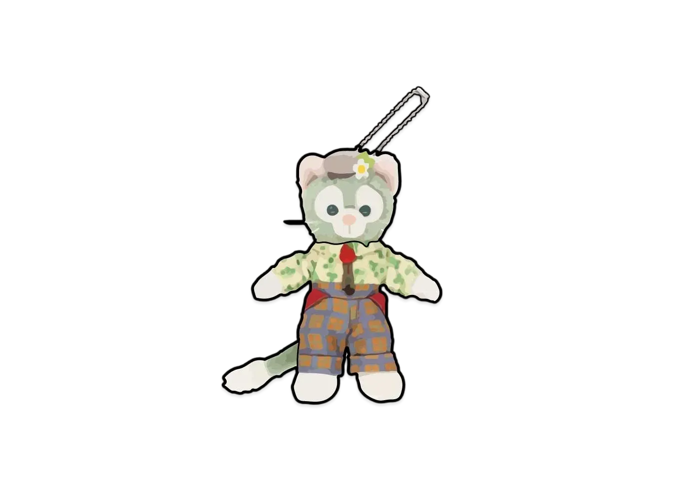 Disney Heartfelt Strawberry Gift Stuffed Animal Badge Gelatoni "Multi"