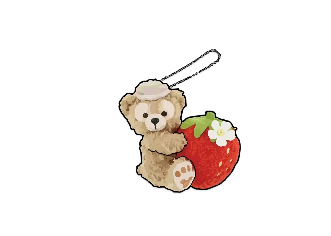 Disney Heartfelt Strawberry Gift Stuffed Animal Charm Duffy "Multi"