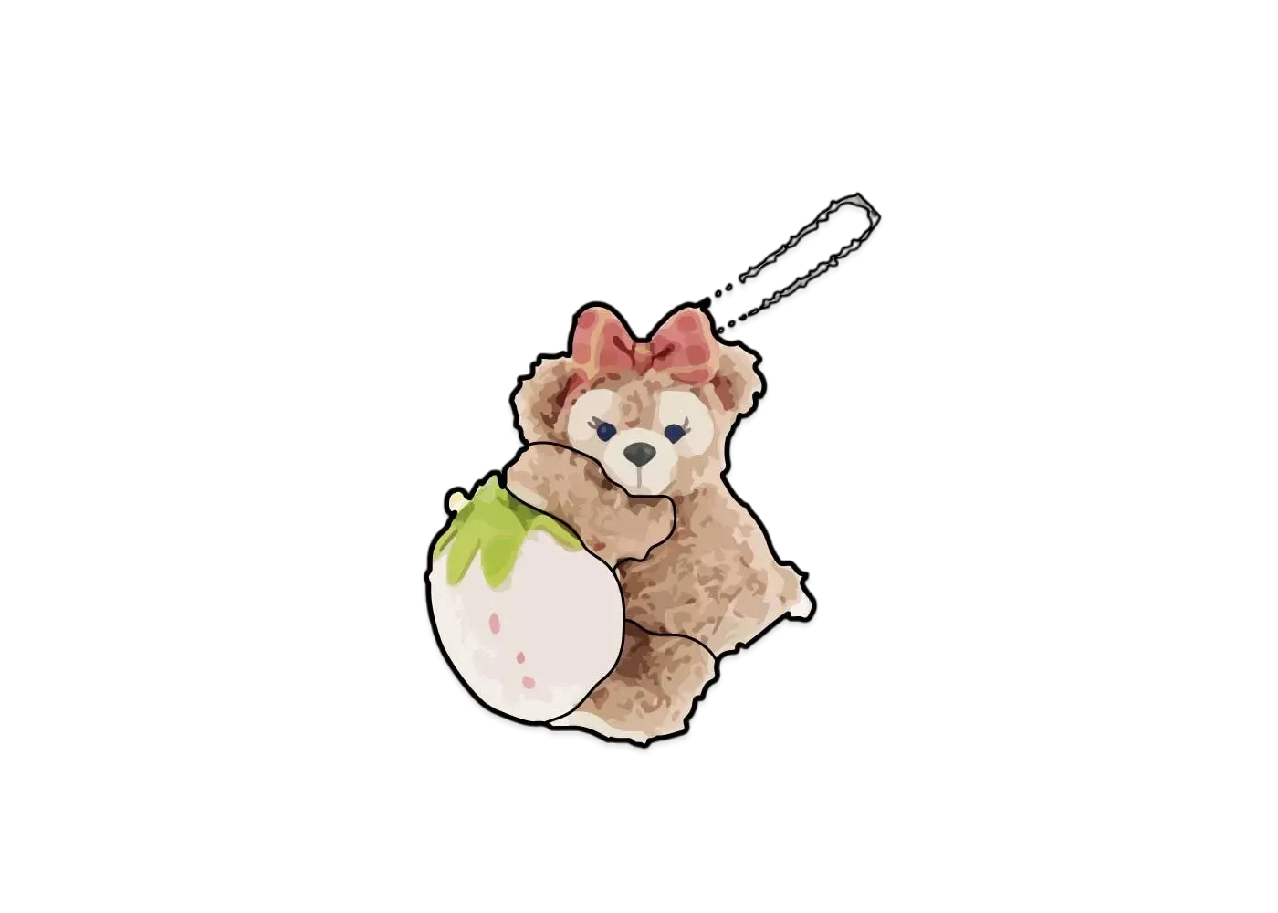 Disney Heartfelt Strawberry Gift Stuffed Animal Charm Shelliemay "Multi"