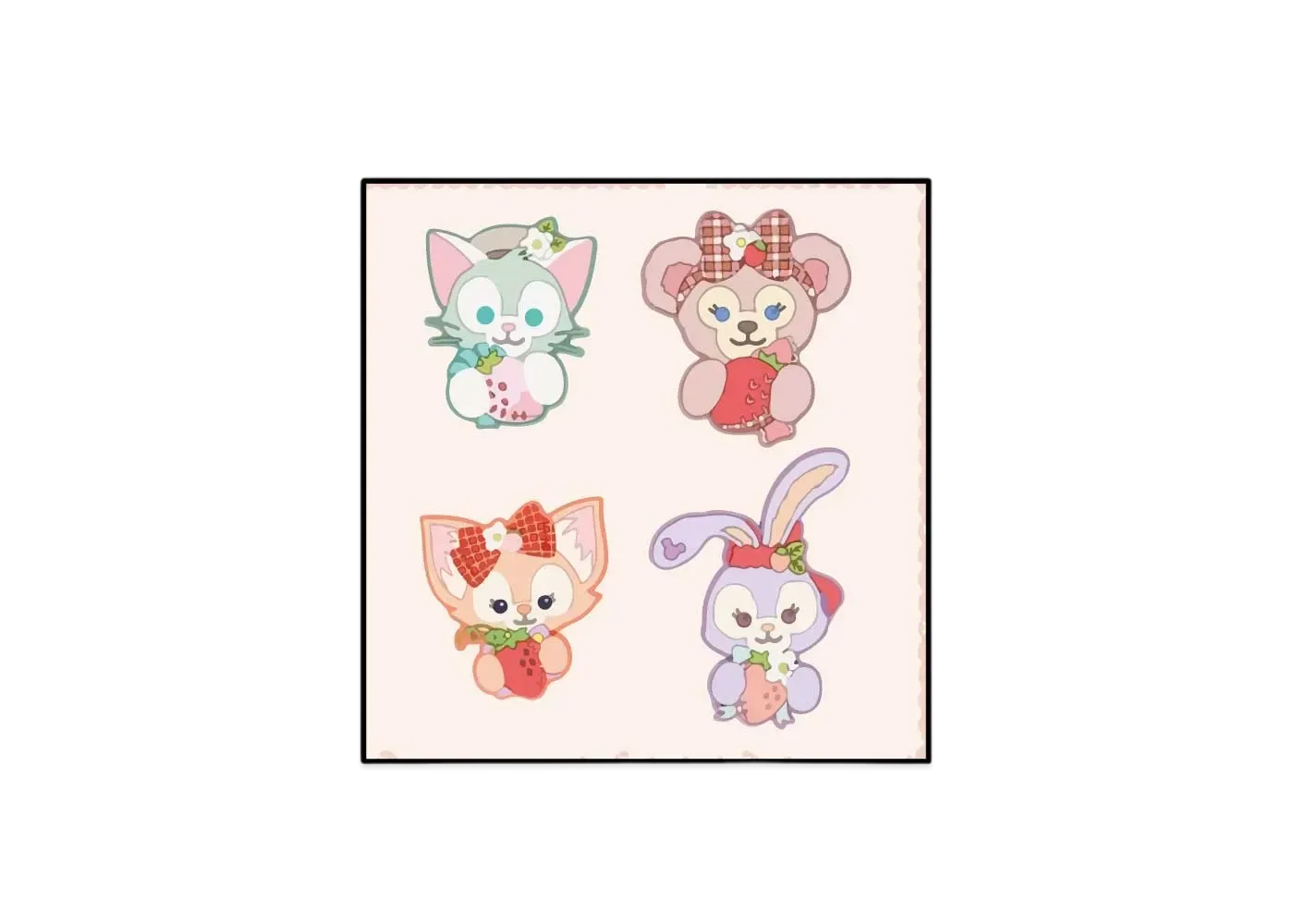 Disney Heartfelt Strawberry Gift Decoration Magnet "Multi"