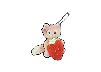 Disney Heartfelt Strawberry Gift Stuffed Animal Charm Lina Bell "Multi"
