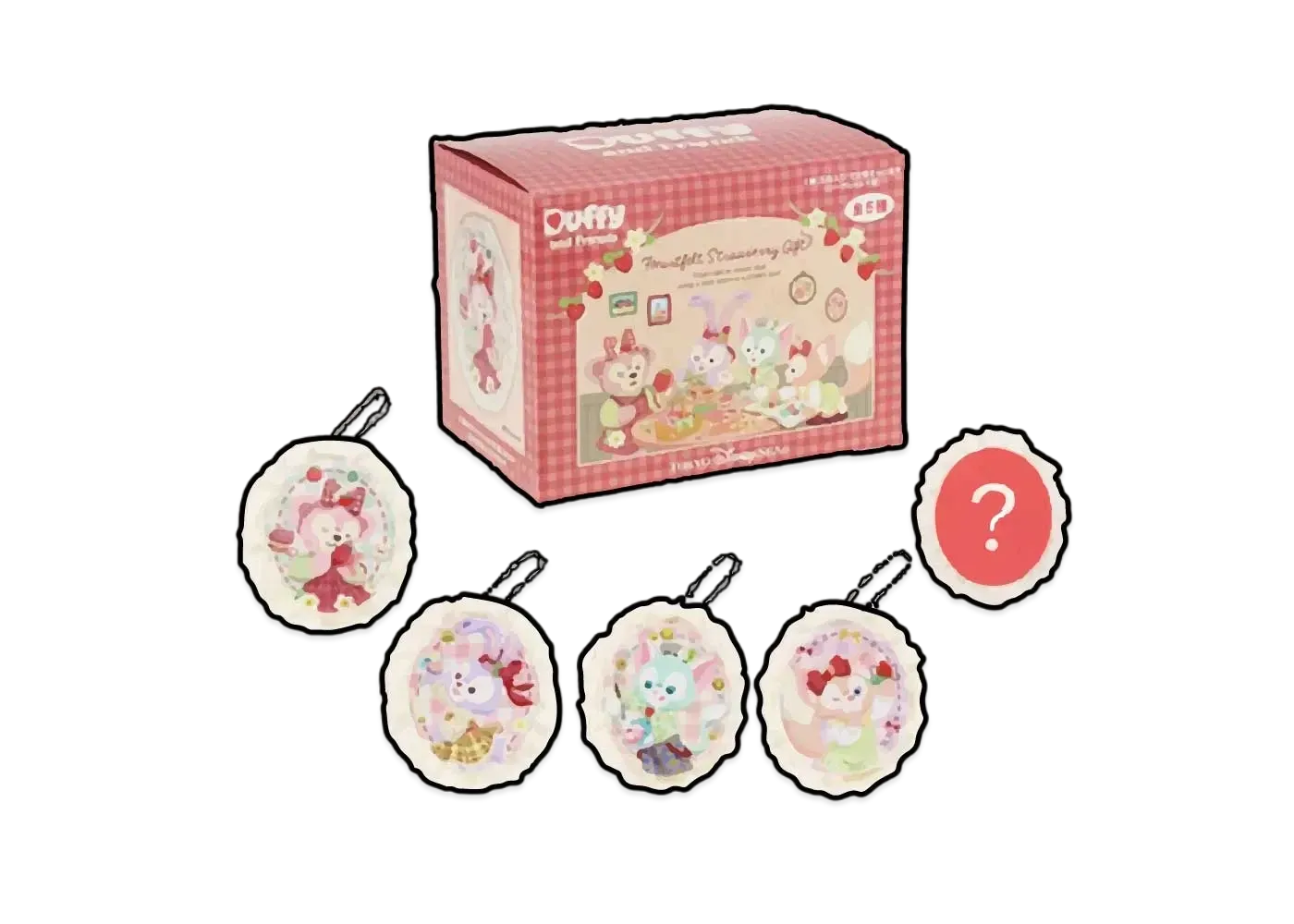 Disney Heartfelt Strawberry Gift Brooch Set "Multi"