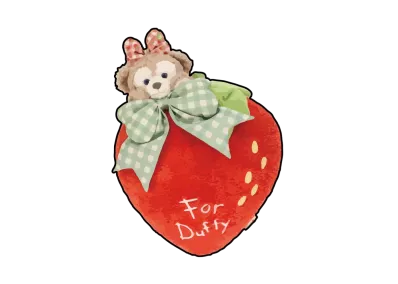 Disney Heartfelt Strawberry Gift Cushion Shelliemay "Multi"