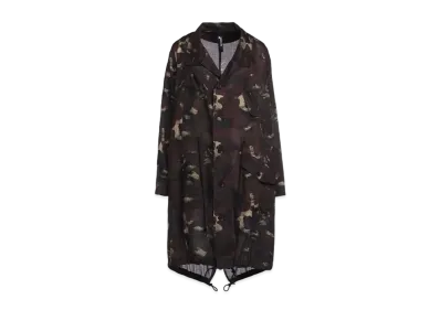 Ground Y Camouflage Pattern Viyella Puckering Mods Coat "Khaki"