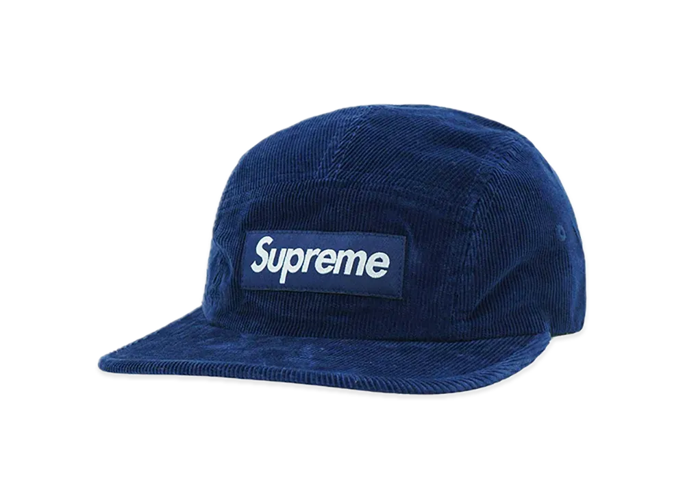 Supreme Corduroy Camp Cap "Navy" (23FW)