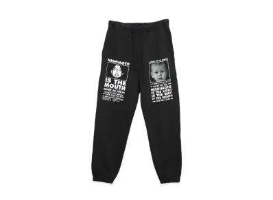 NISHIMOTO IS THE MOUTH CLASSIC SWEAT PANTS "BLACK"