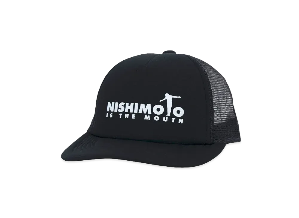 NISHIMOTO IS THE MOUTH LOGO MESH CAP "BLACK"