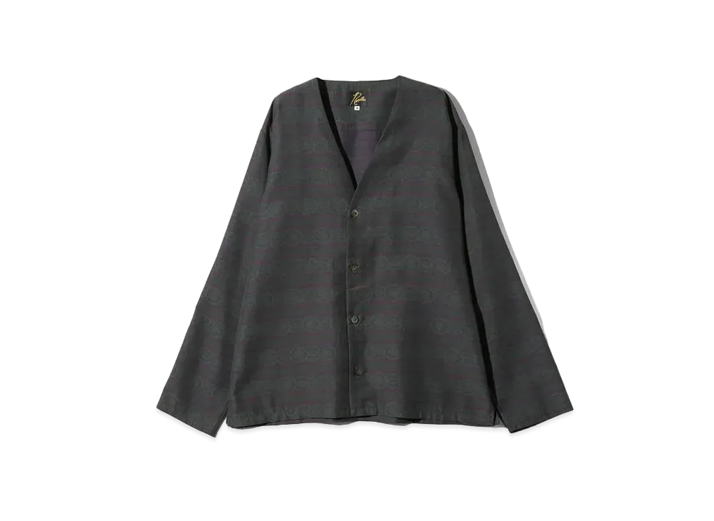 Needles Cardigan Jacket - Pe/C Fine Pattern Stripe Jq. "Green"