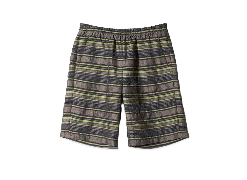 Needles Basketball Short - Pe/Cu/N/C/R Chiffon Stripe Jq. "Brown/Multi"