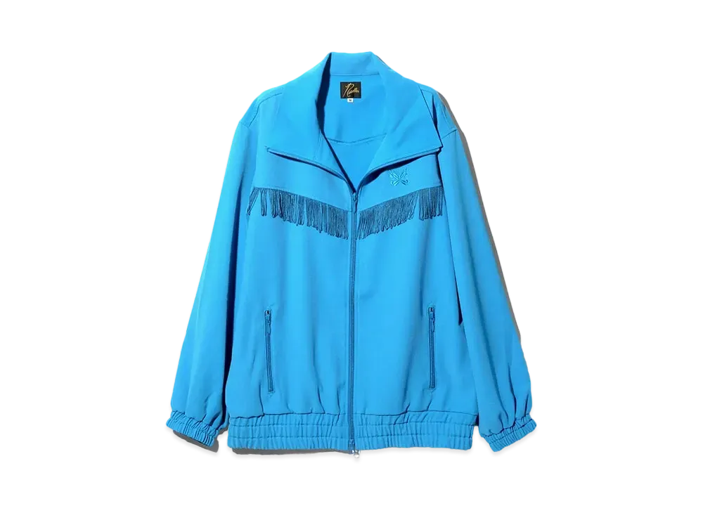 Needles Fringe Track Jacket - Poly Kersey "Blue"