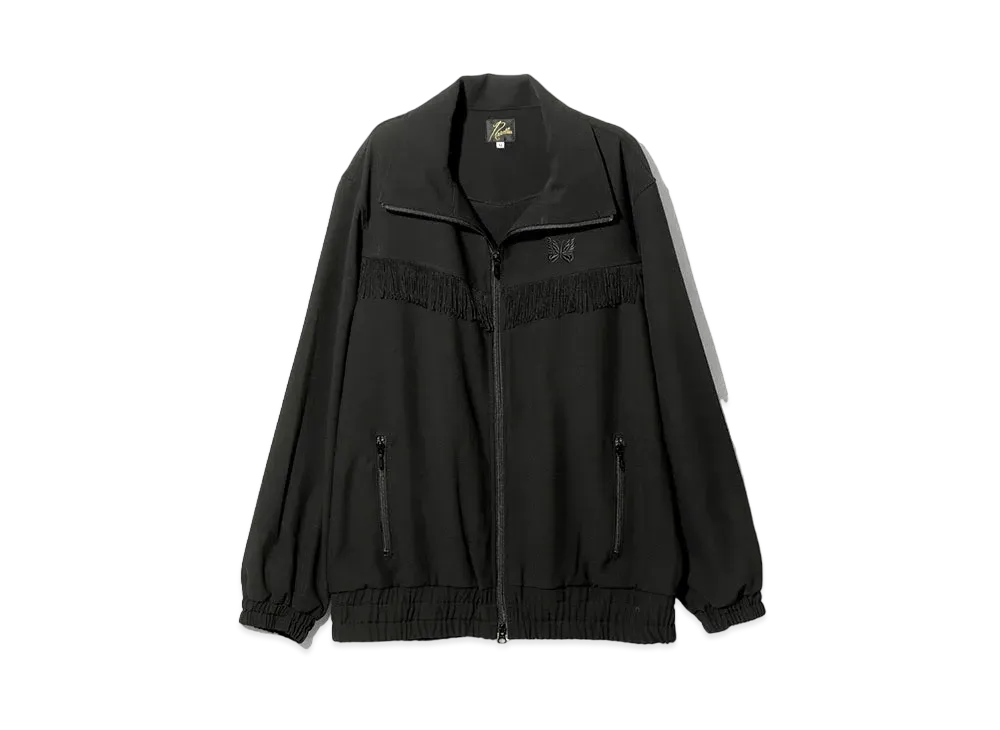 Needles Fringe Track Jacket - Poly Kersey "Black"