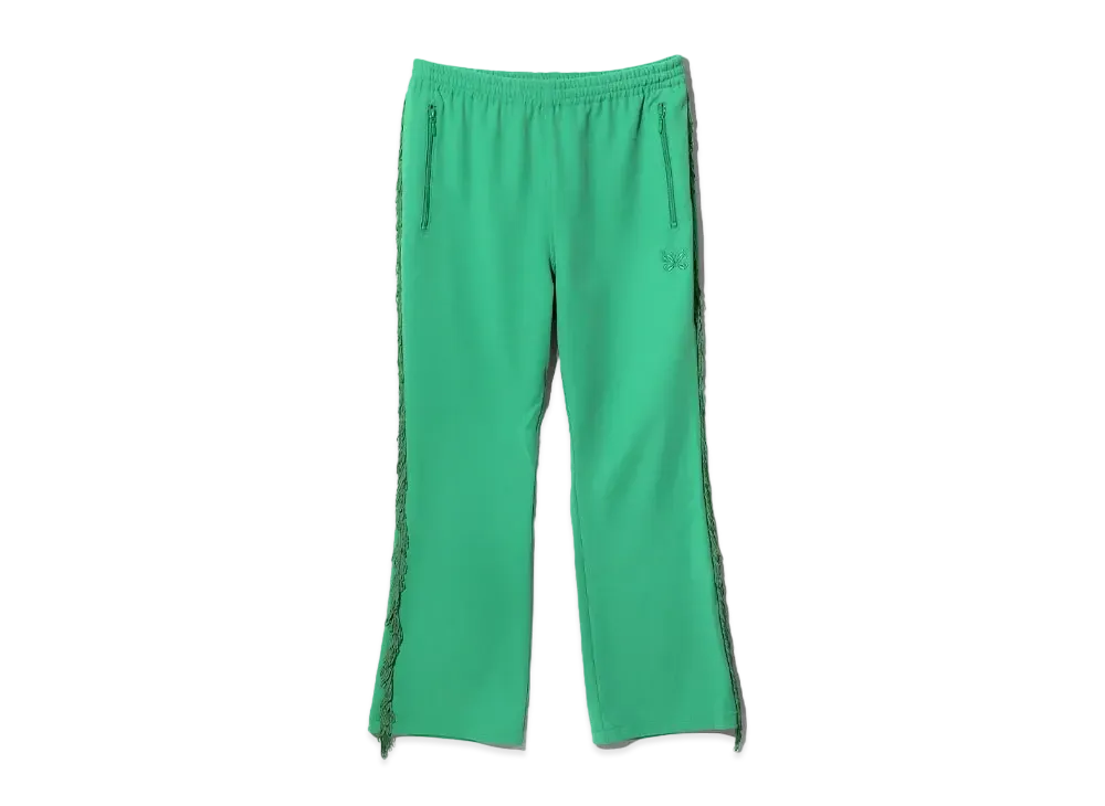 Needles Fringe Boot-Cut Track Pant - Poly Kersey "Green"
