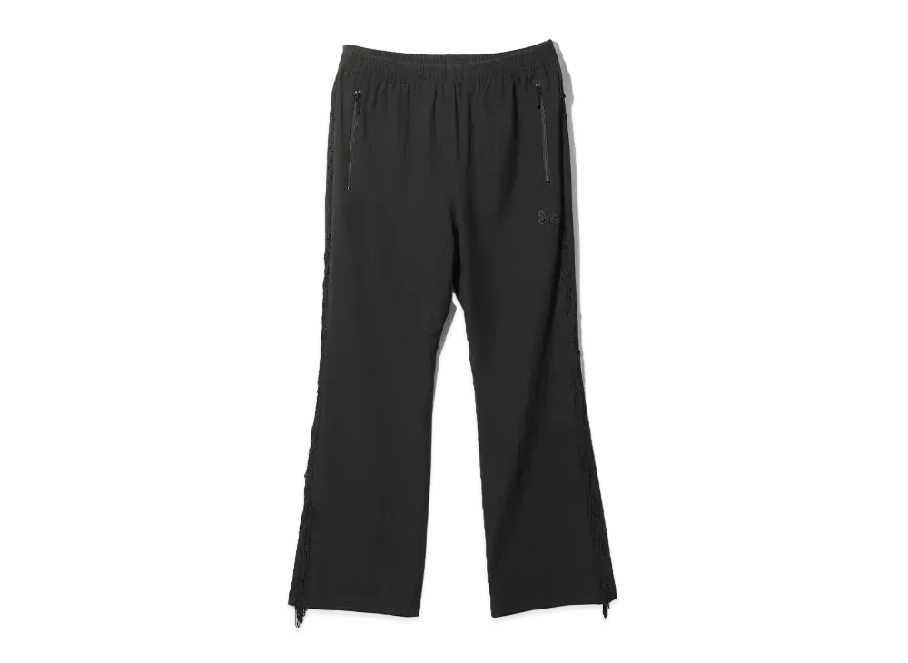 Needles Fringe Boot-Cut Track Pant - Poly Kersey "Black"