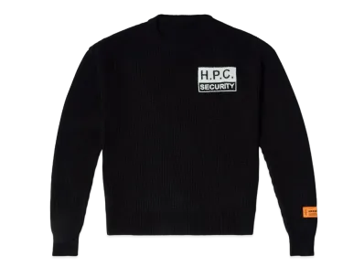 HERON PRESTON H.P.C Security Knit Crewneck "Black/White"
