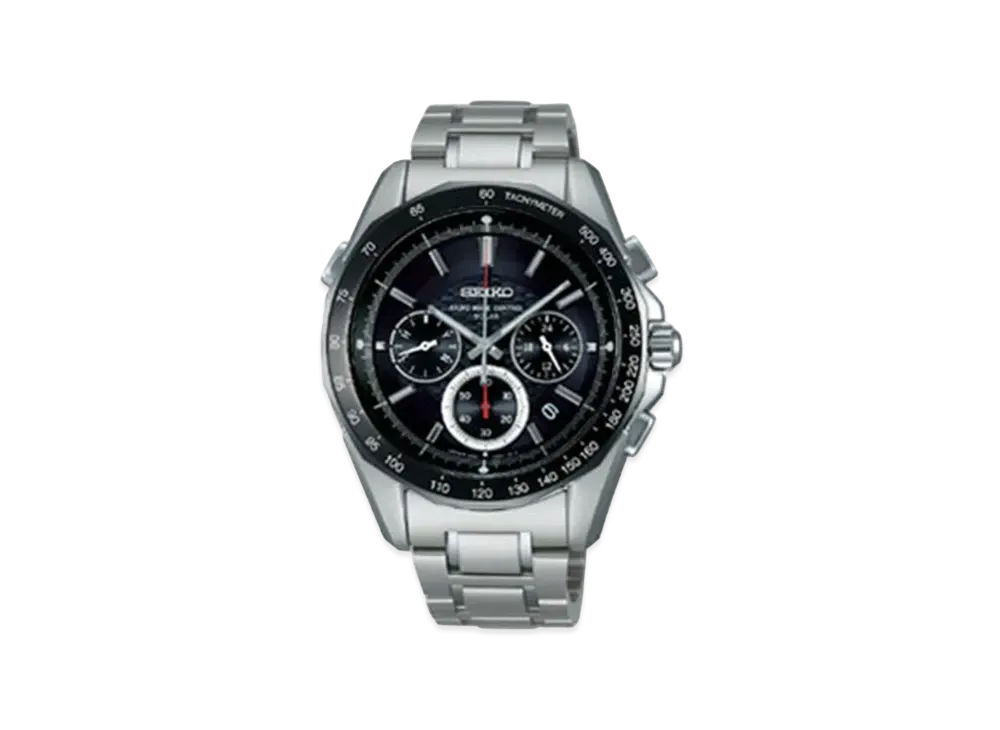 SEIKO Brights Solar Radio Chronograph "Black" SAGA027