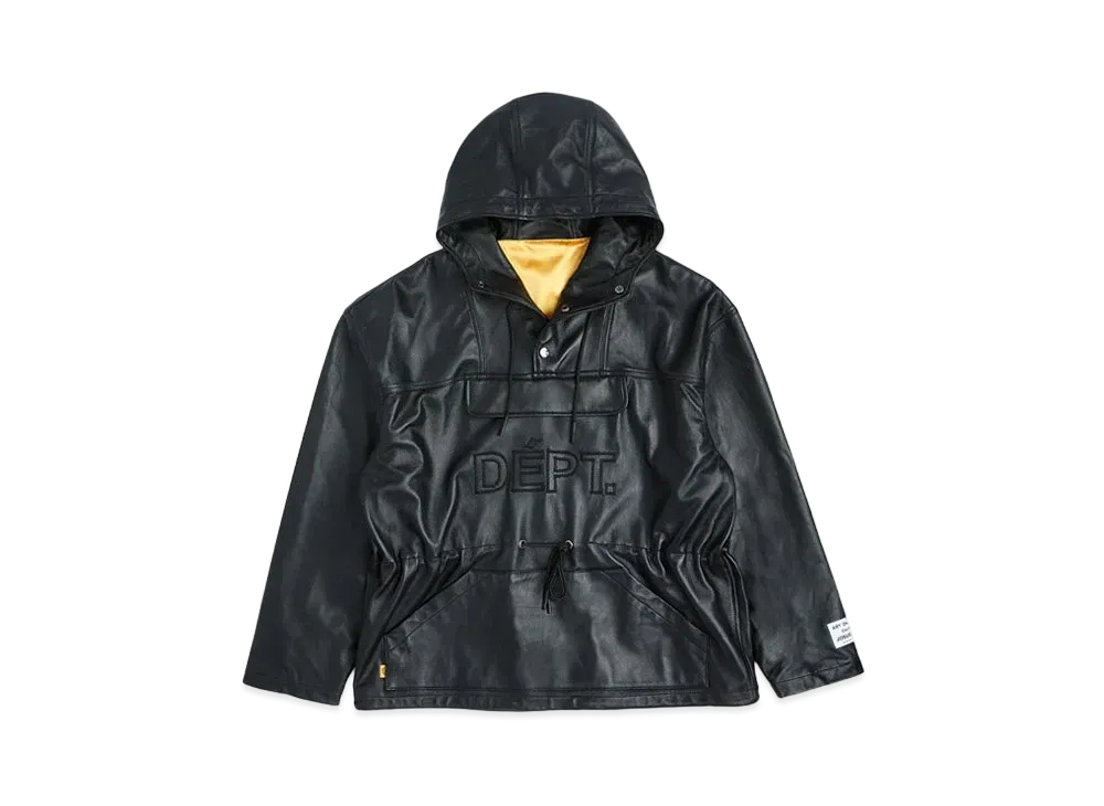 GALLERY DEPT. Riley Leather Anorak "Black"