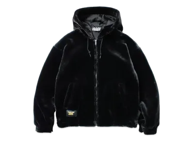 APHRODITEGANG Faux Fur Hooded Jacket "Black"