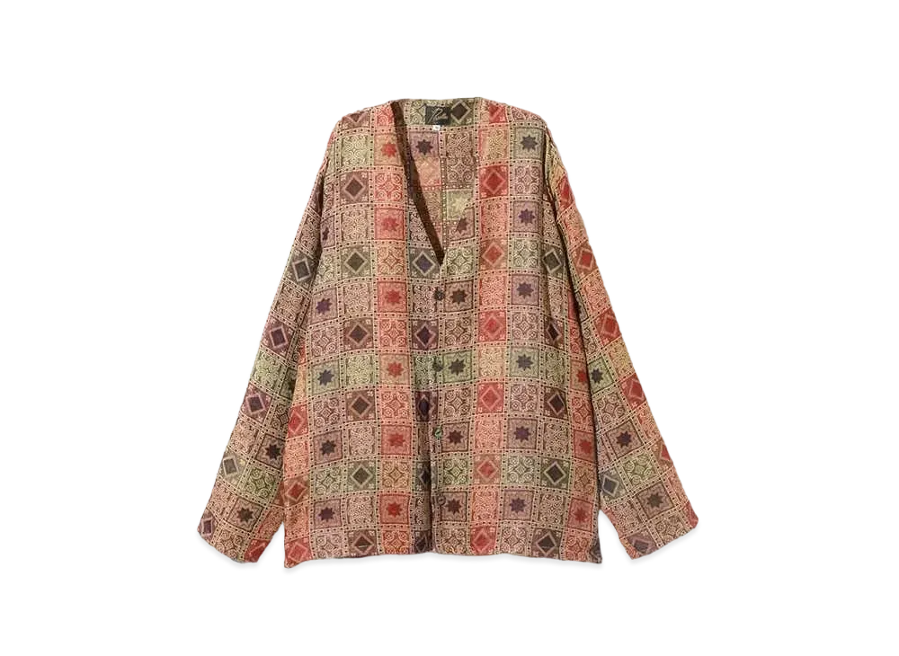 Needles Cardigan Jacket - Poly India Jq. "Orange"