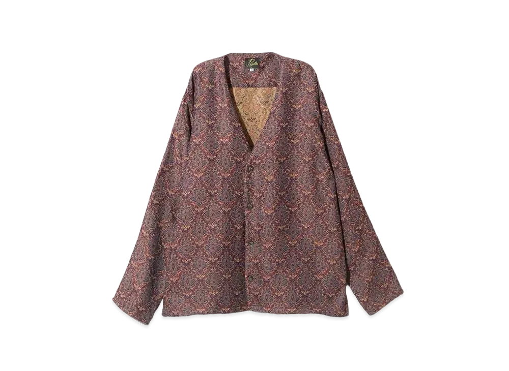 Needles Cardigan Jacket - Poly India Jq. "Bordeaux"