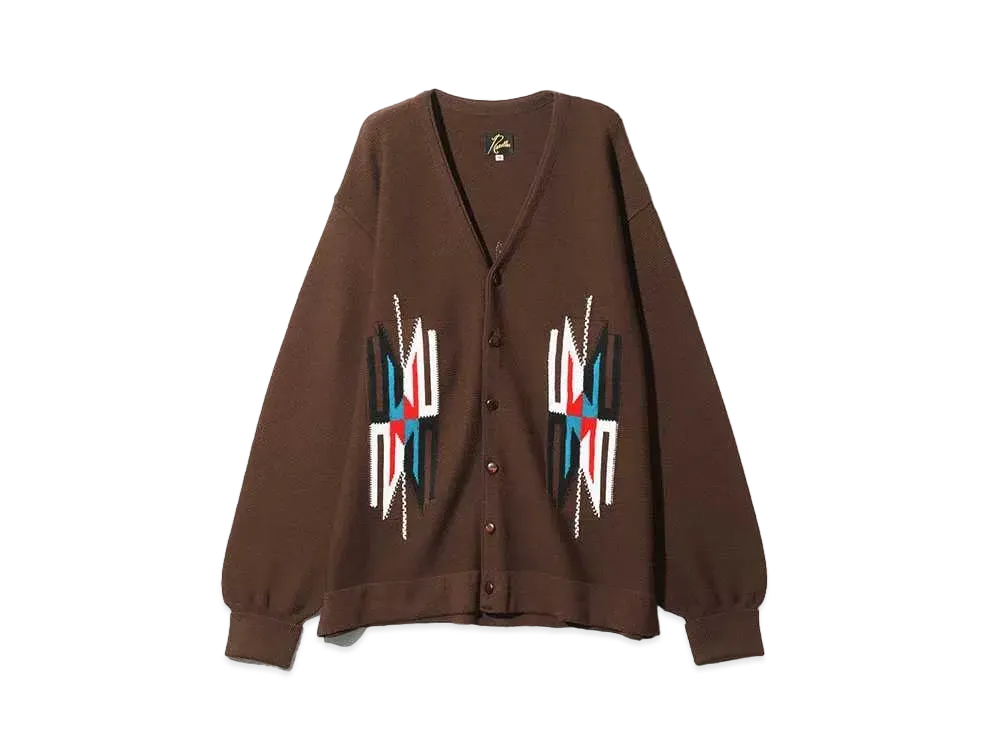 Needles V Neck Cardigan - Chimayo "Brown"