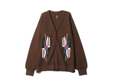 Needles V Neck Cardigan - Chimayo "Brown"